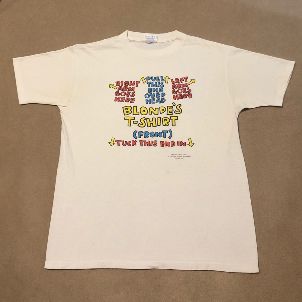 vintage “blondes” tee, single stitch